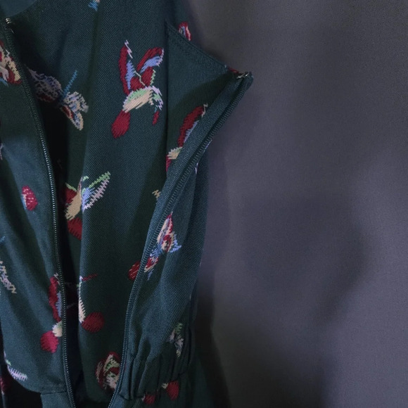 Matilda Jane Romper Evergreen Wide Leg XS Cottagecore Whimsical Fairy Teacher - Picture 7 of 10